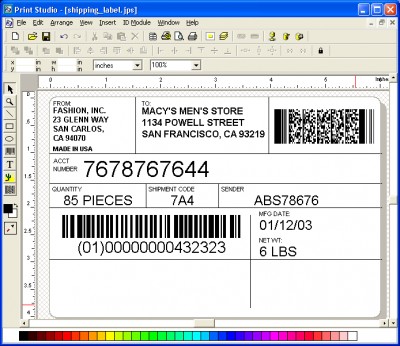 Barcode Software 2E screenshot Barcode Software 2E screenshot