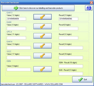 Barcodechecksum 1.00 screenshot Barcodechecksum 1.00 screenshot