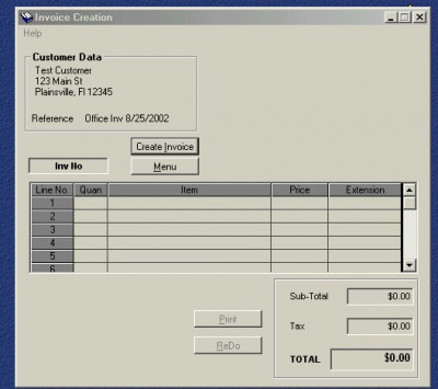 Basic Invoicer 10.0.0 screenshot Basic Invoicer 10.0.0 screenshot