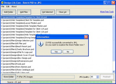 Batch PSD to JPG 1.0 screenshot Batch PSD to JPG 1.0 screenshot