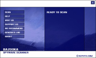 Bazooka Adware and Spyware Scanner 1.13.03 screenshot