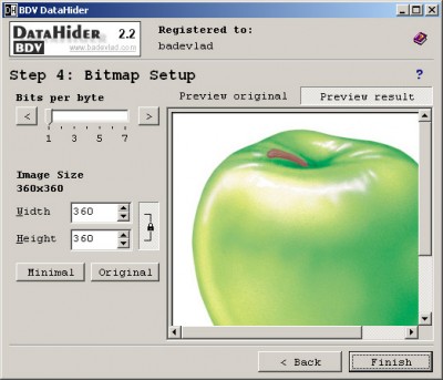 BDV DataHider 2.2 screenshot