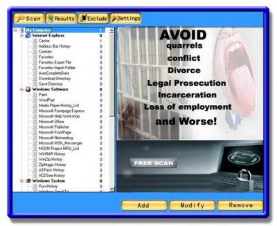 Be Gone PC Evidence Eraser 2007.10924 screenshot Be Gone PC Evidence Eraser 2007.10924 screenshot