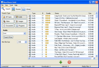 BearShare Gold 3.0 screenshot