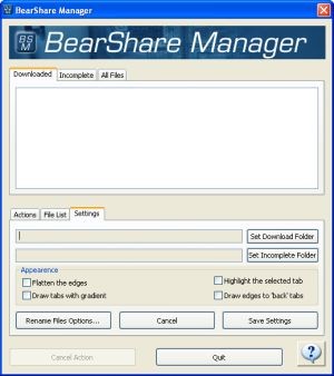 BearShare Manager 1.7 screenshot