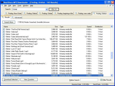 BearShare Mp3 Downloader 2.3.8 screenshot