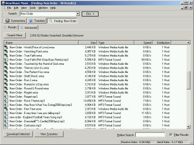 BearShare Music 2.1.7 screenshot BearShare Music 2.1.7 screenshot