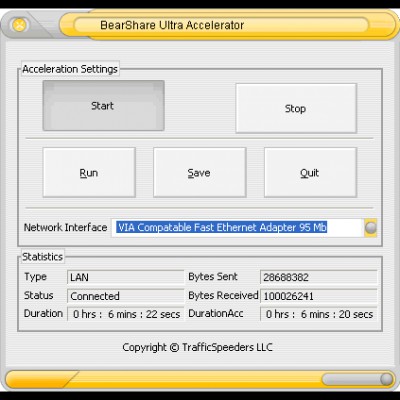BearShare Ultra Accelerator 6.1.0 screenshot BearShare Ultra Accelerator 6.1.0 screenshot