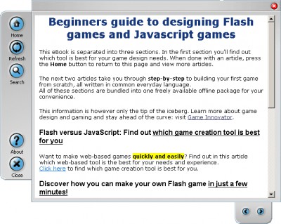 Begginers guide to making Flash/JS games 1.0 screenshot Begginers guide to making Flash/JS games 1.0 screenshot