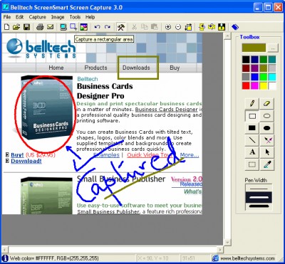 Belltech ScreenSmart Screen Capture 3.0 screenshot Belltech ScreenSmart Screen Capture 3.0 screenshot