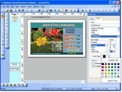 Belltech Small Business Publisher 3.1 screenshot Belltech Small Business Publisher 3.1 screenshot