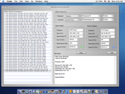 Berkeley Packet Monitor 1.0.1 screenshot