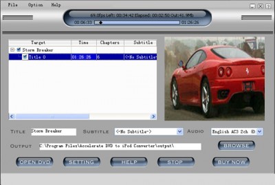 BEST SHOT DVD IPOD CONVERTER 3.2.02127 screenshot BEST SHOT DVD IPOD CONVERTER 3.2.02127 screenshot