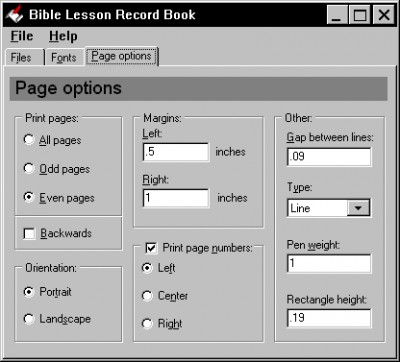 Bible Lesson Record Book 1.03 screenshot Bible Lesson Record Book 1.03 screenshot