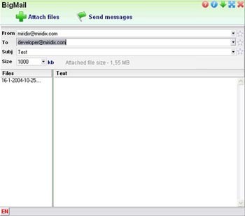 Bigmail 2.0 screenshot Bigmail 2.0 screenshot