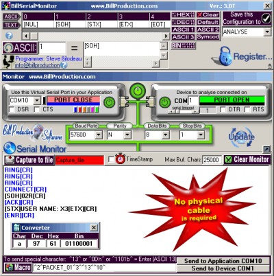 Bill Serial Port Monitor 3.0T screenshot