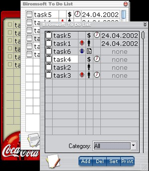 Biromsoft To Do List 2.6 screenshot Biromsoft To Do List 2.6 screenshot