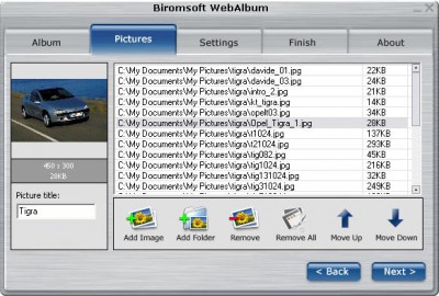 Biromsoft WebAlbum 4.0 screenshot Biromsoft WebAlbum 4.0 screenshot