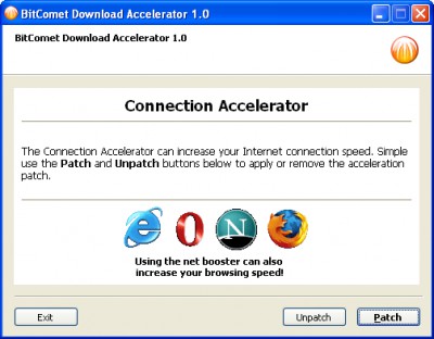 BitComet Download Accelerator 1.0 screenshot