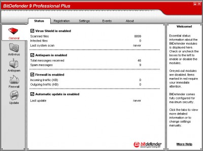 BitDefender 9 Professional Plus 9 screenshot BitDefender 9 Professional Plus 9 screenshot