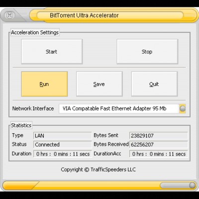 BitTorrent Ultra Accelerator 4.3.2 screenshot