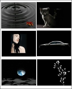 Black Themed Screensaver 1.0 screenshot