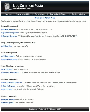 Blog Comment Poster EDU Plugin 1.0 screenshot