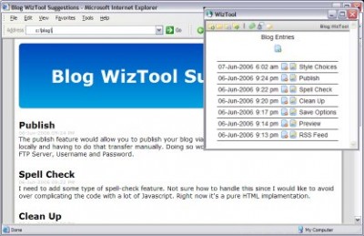 Blog WizTool 0.2 screenshot