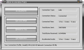 Blue eMule Acceleration 3.2 screenshot Blue eMule Acceleration 3.2 screenshot