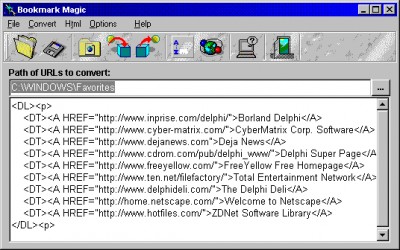 Bookmark Magic 2.32 screenshot Bookmark Magic 2.32 screenshot