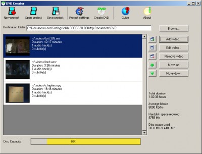 Brisk DVD Creator 1.4 screenshot Brisk DVD Creator 1.4 screenshot