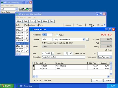 BS/1 Accounting 3.16 screenshot