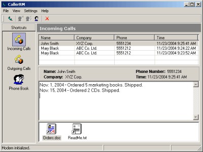 CallerRM 1.2.1 screenshot CallerRM 1.2.1 screenshot