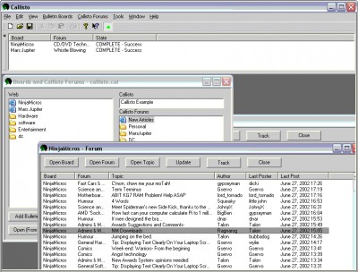 Callisto - Newsreader/ Bulletin Board Browser 3.08 screenshot Callisto - Newsreader/ Bulletin Board Browser 3.08 screenshot