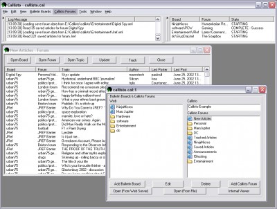 Callisto -Newsreader/ Bulletin Board Browser 3.03 screenshot Callisto -Newsreader/ Bulletin Board Browser 3.03 screenshot