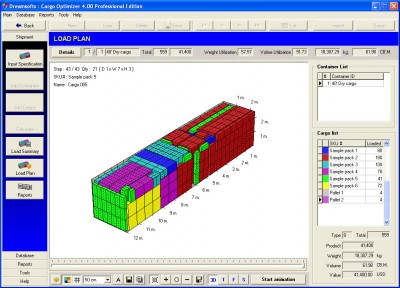 Cargo Optimizer 4.0 screenshot Cargo Optimizer 4.0 screenshot
