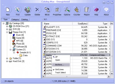 Catalog Max 1.66 screenshot
