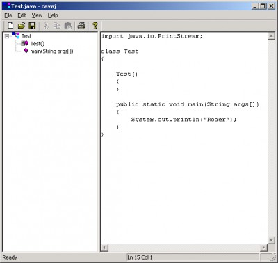 Cavaj Java Decompiler 1.11 screenshot Cavaj Java Decompiler 1.11 screenshot