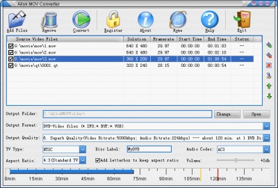 CC MOV CONVERTER 4.1.02129 screenshot