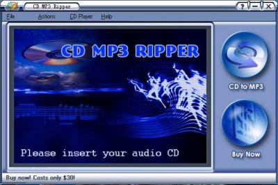 CD MP3 Ripper 1.0 screenshot CD MP3 Ripper 1.0 screenshot