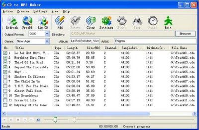 CD to MP3 Maker 1.15 screenshot
