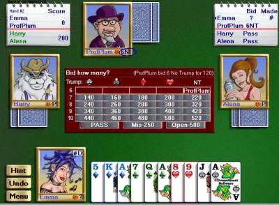 Championship Five Hundred Pro Card Game for Window 7.00 screenshot Championship Five Hundred Pro Card Game for Window 7.00 screenshot