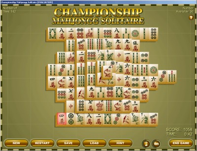 Championship Mahjongg Solitaire Game for Windows P 6.62 screenshot