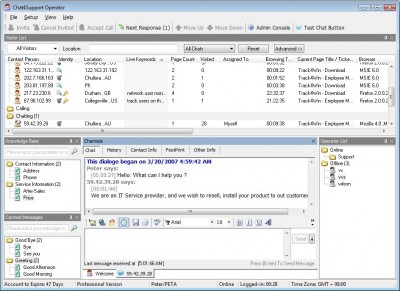 Chat4Support Operator Client 2.1 screenshot Chat4Support Operator Client 2.1 screenshot