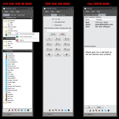 ChatStat Live Chat, IM, Stats 2.3.2.2 screenshot ChatStat Live Chat, IM, Stats 2.3.2.2 screenshot