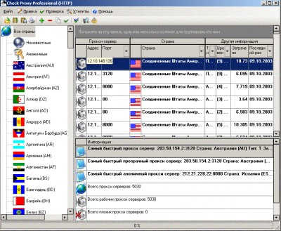Check Proxy Professional (HTTP) 4.20 screenshot