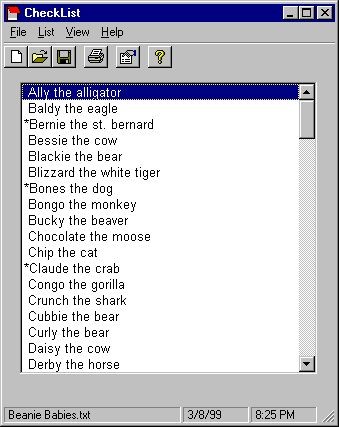 Checklist 1.0 screenshot Checklist 1.0 screenshot