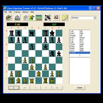 Chess Opening Trainer 1.1 screenshot Chess Opening Trainer 1.1 screenshot