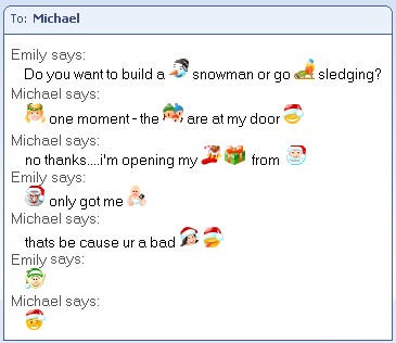 Christmas Emoticons For MSN Messenger 1.3 screenshot