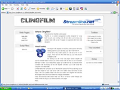 clingFilm content management system 1.0.7 screenshot clingFilm content management system 1.0.7 screenshot
